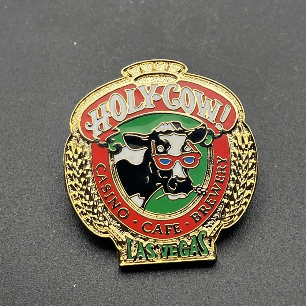 Holy‎ Cow Casino Cafe Brewery Las Vegas Nevada Lapel Hat Pin